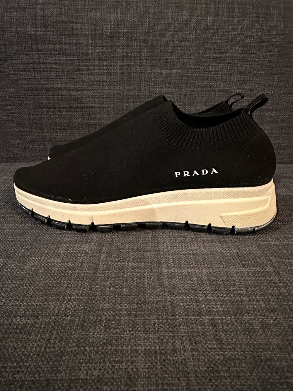 Prada Black Sock Sneaker